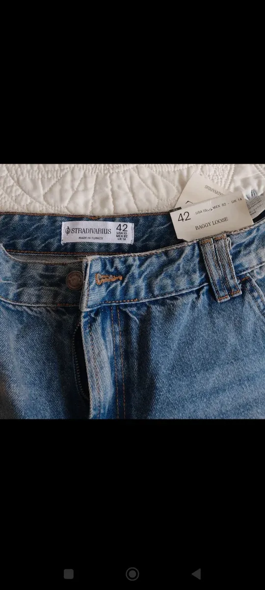 Pantalón Stradivarius Baggy Loose Talla 42