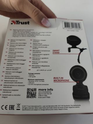 Webcam Trust EXIS para PC y portátil