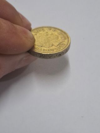 Moneda 1 Libra 1992 Canto Invertido