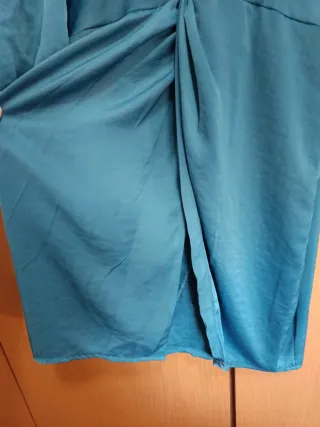 Vestido verde azulado