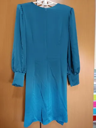 Vestido verde azulado