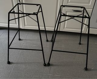 Estructura silla alta metal negra