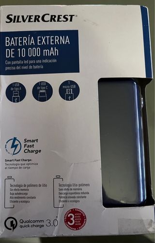 Batería Externa SilverCrest 10000 mAh