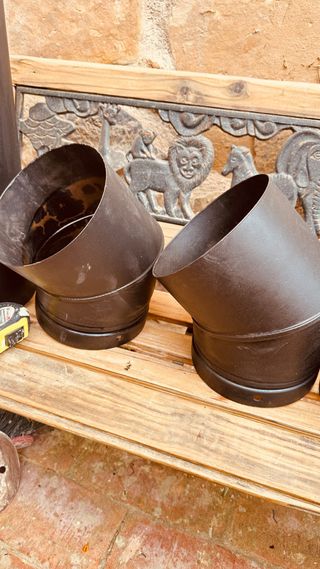 Codo 45° para estufa 150 mm