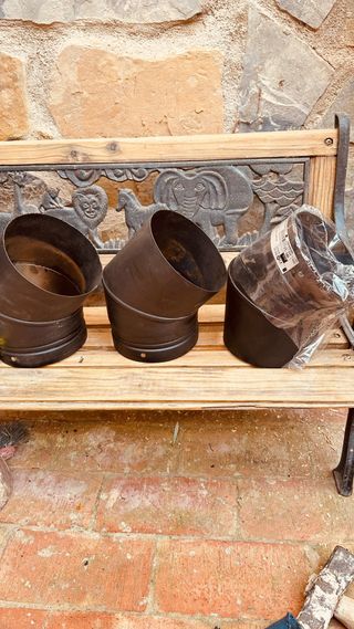 Codo 45° para estufa 150 mm