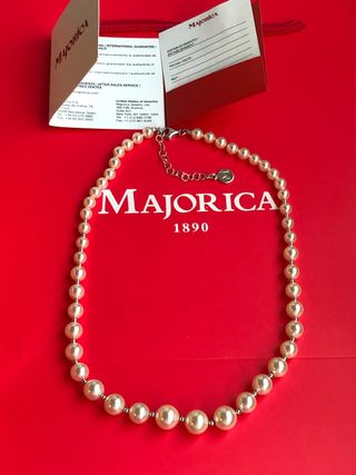 Collar Majorica Perlas 6 y 10mm Lyra