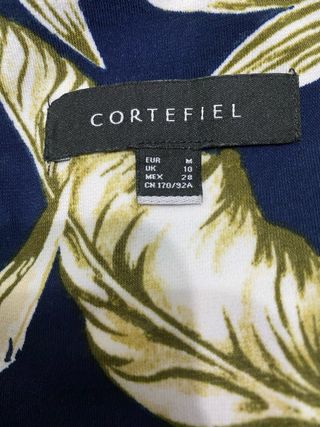 Mono largo estampado hojas