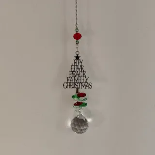 Colgante árbol Navidad cristal