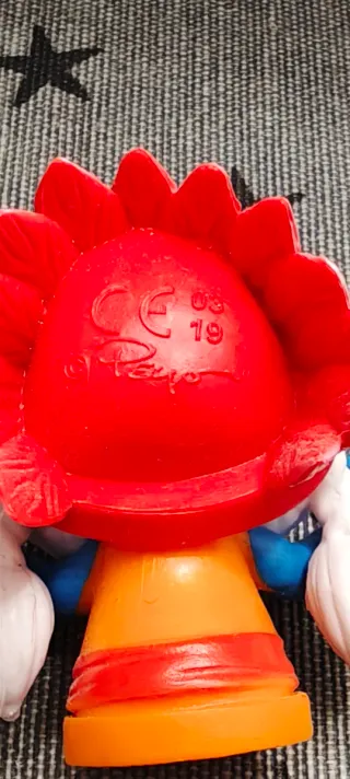 Figura Pitufo Peyo Indio y indio en canoa.