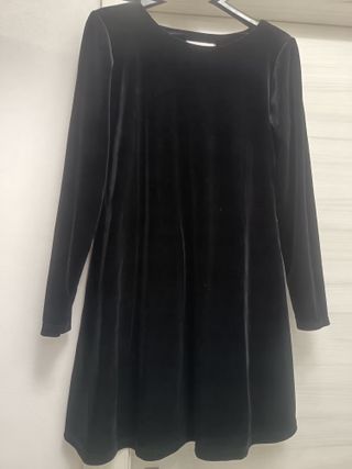 Vestito velluto nero taglia M