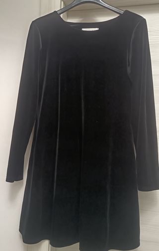Vestito velluto nero taglia M