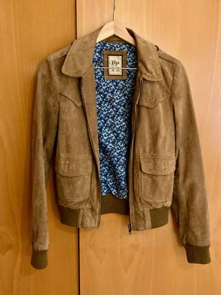 Chaqueta ante marrón X-Dye Talla M