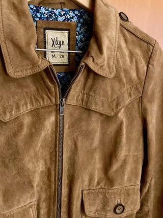 Chaqueta ante marrón X-Dye Talla M