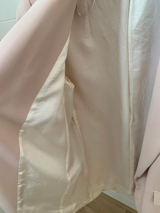 Chaqueta blazer americana Zara, rosa palo. Talla M