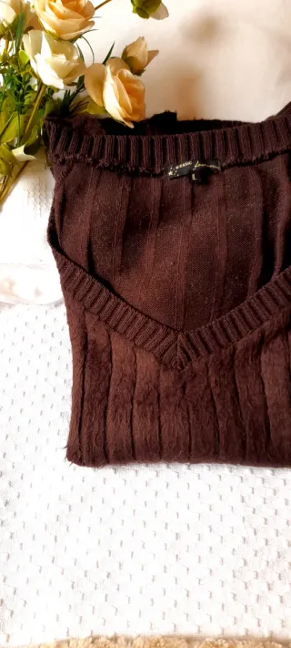 Jersey vintage marrón