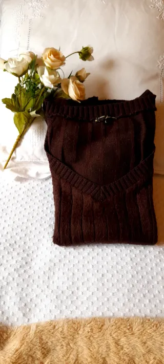 Jersey vintage marrón