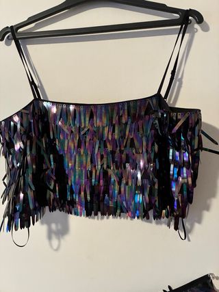 Conjunto Top y Minifalda Lentejuelas