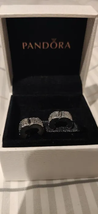 2 Clips Pandora Plata