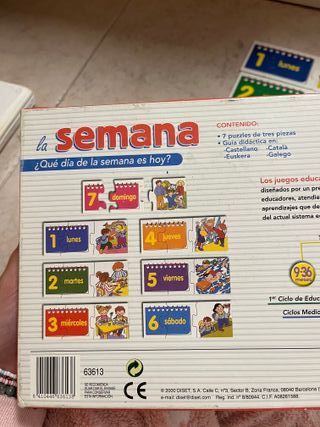 Puzzle La Semana - Aprende los Días