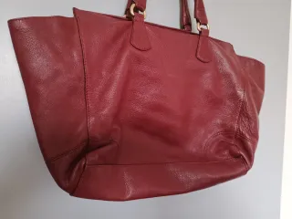 Bolso Massimo Dutti Piel Rojo