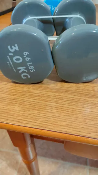 Mancuernas 3 kg Decathlon (2 unidades)