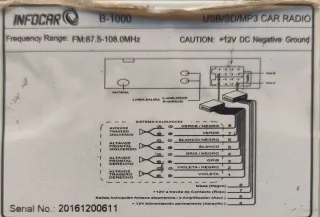 Radio Coche B-1000 USB