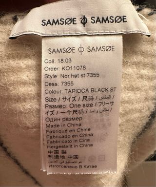 Cappello Samsoe Samsoe lana