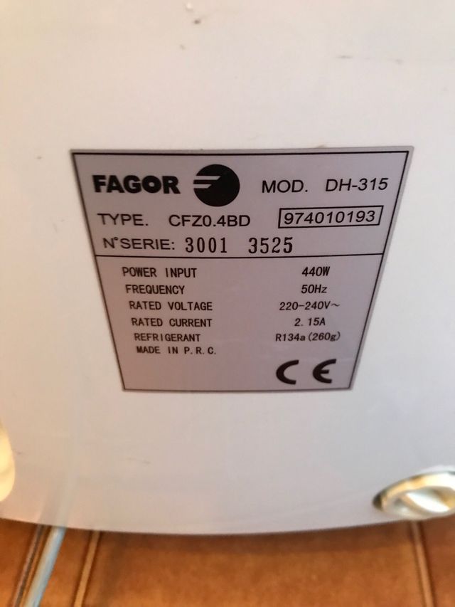 Deshumidificador Fagor DH-315