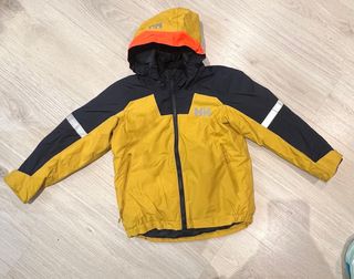 Chaqueta Helly Hansen Talla 7 amarilla y azul.