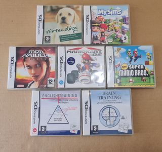 Lote 7 Cajas Juegos Nintendo DS (Cajas + Manuales)