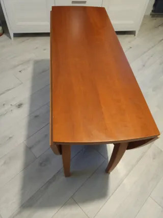 Tavolo consolle ciliegio con 4 sedie