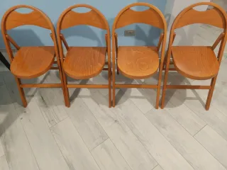 Tavolo consolle ciliegio con 4 sedie