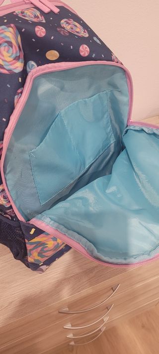 Mochila Totto escolar lentejuelas y caramelos