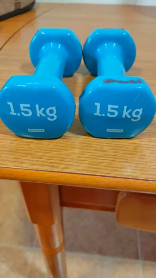 Mancuernas 1.5 kg Decathlon (2 unidades)
