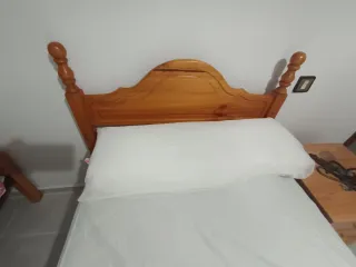 Pareja camas pino con somier