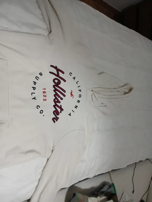 Sudadera Hollister Blanca