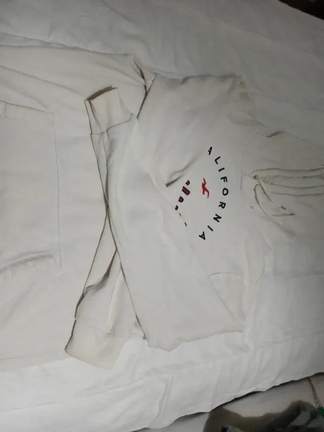 Sudadera Hollister Blanca