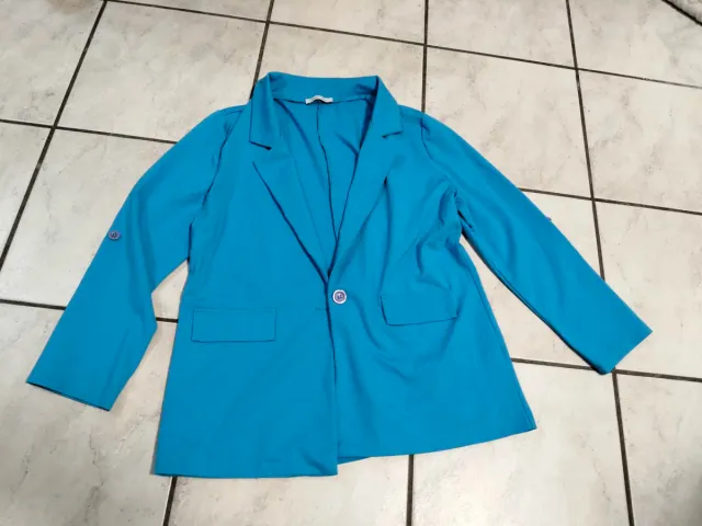 Giacca azzurra da donna