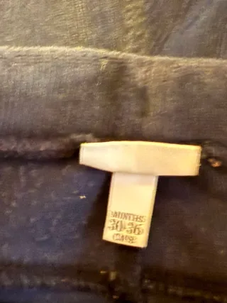 Pantaloni in velluto a coste blu