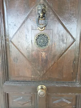 Puerta de entrada exterior madera maciza