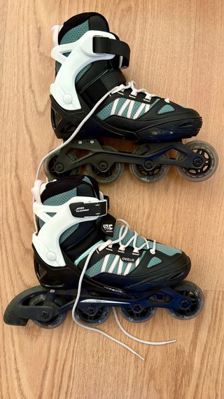 Patines Oxelo Talla 38-41 + Protecciones y Bolsa