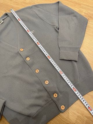 Chaqueta cárdigan vintage Lacoste gris