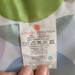 Cortina de ducha lunares multicolor