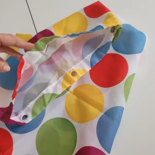 Cortina de ducha lunares multicolor