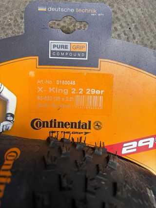 Pack 2 cubiertas Continental Raceking o x-king