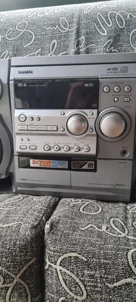 Microcadena Aiwa NSX-R21 Prata/Preto