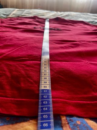 Camiseta roja bordada China Talla L