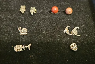 Lote pendientes plata vintage