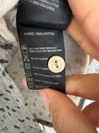 Camisa Gris de la marca Yargici 100 % Algodón