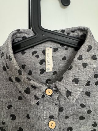 Camisa Gris de la marca Yargici 100 % Algodón